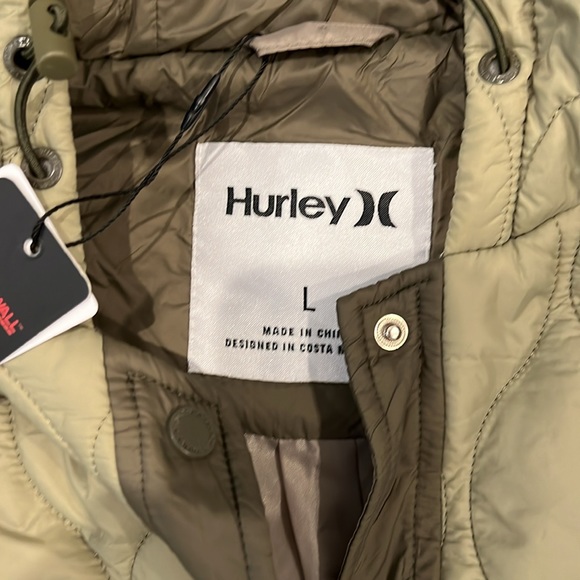 Hurley rossclair quilted parka. Size L. NWT - Picture 3 of 5